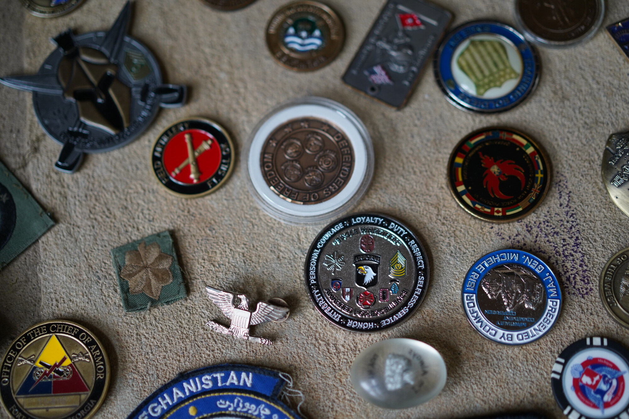 Shawn Harris military memorabilia
